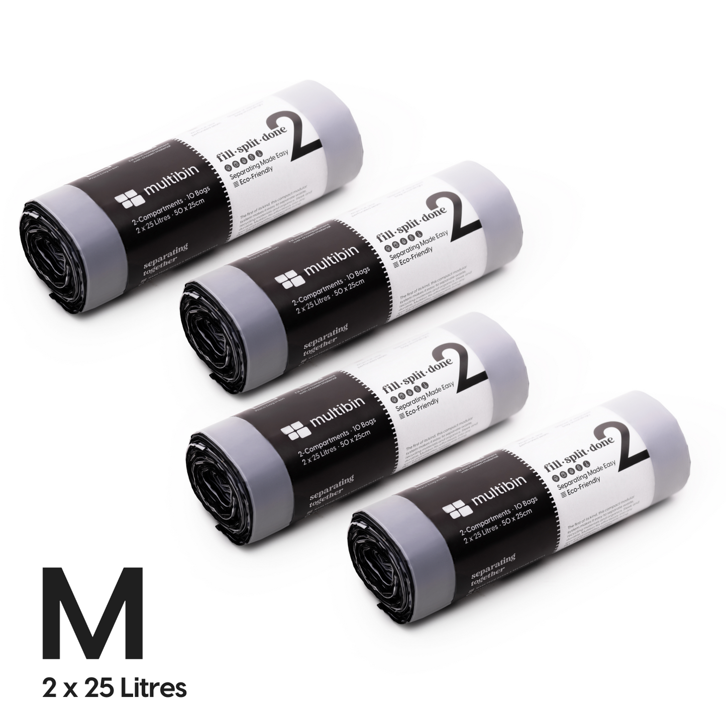 Multibin | 4 Rolls | 40 Bags | 2 x 25L